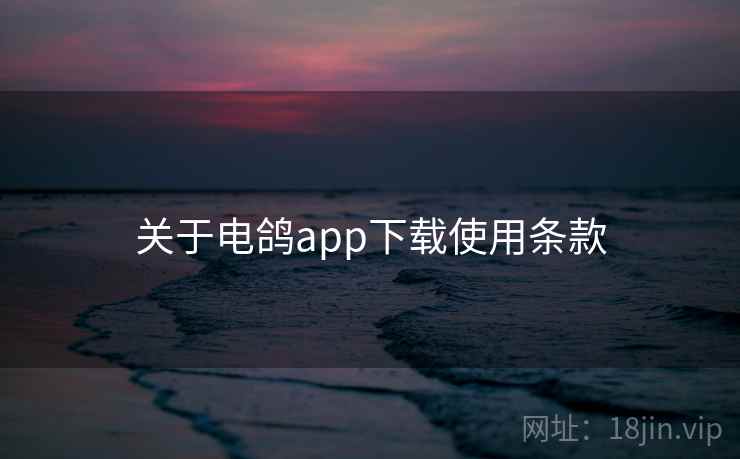 关于电鸽app下载使用条款