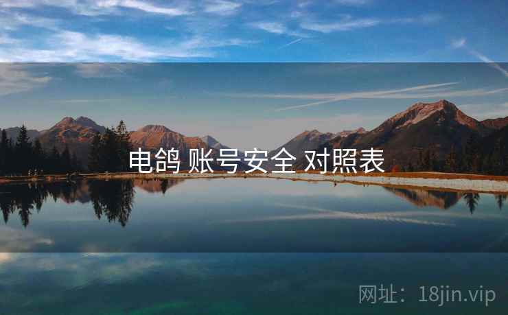 电鸽 账号安全 对照表