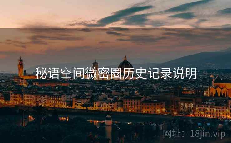 秘语空间微密圈历史记录说明