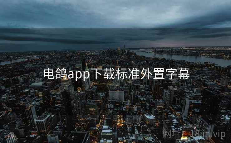 电鸽app下载标准外置字幕 电鸽app下载标准外置字幕